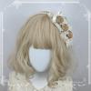 Original Handmade Ribbon Rose Headband Kc Lolita Pearl Headbands Elegant and Simple Versatile Hair Accessories for Women