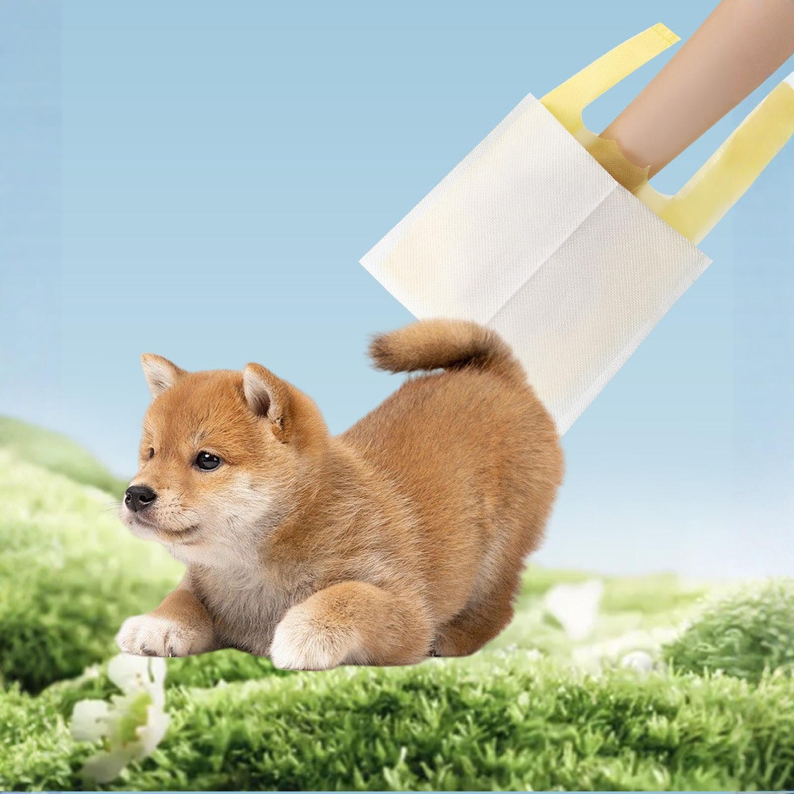 

New Thickened Double-Layer Pet Poop Bags Vest Eco Zipper Pack one size