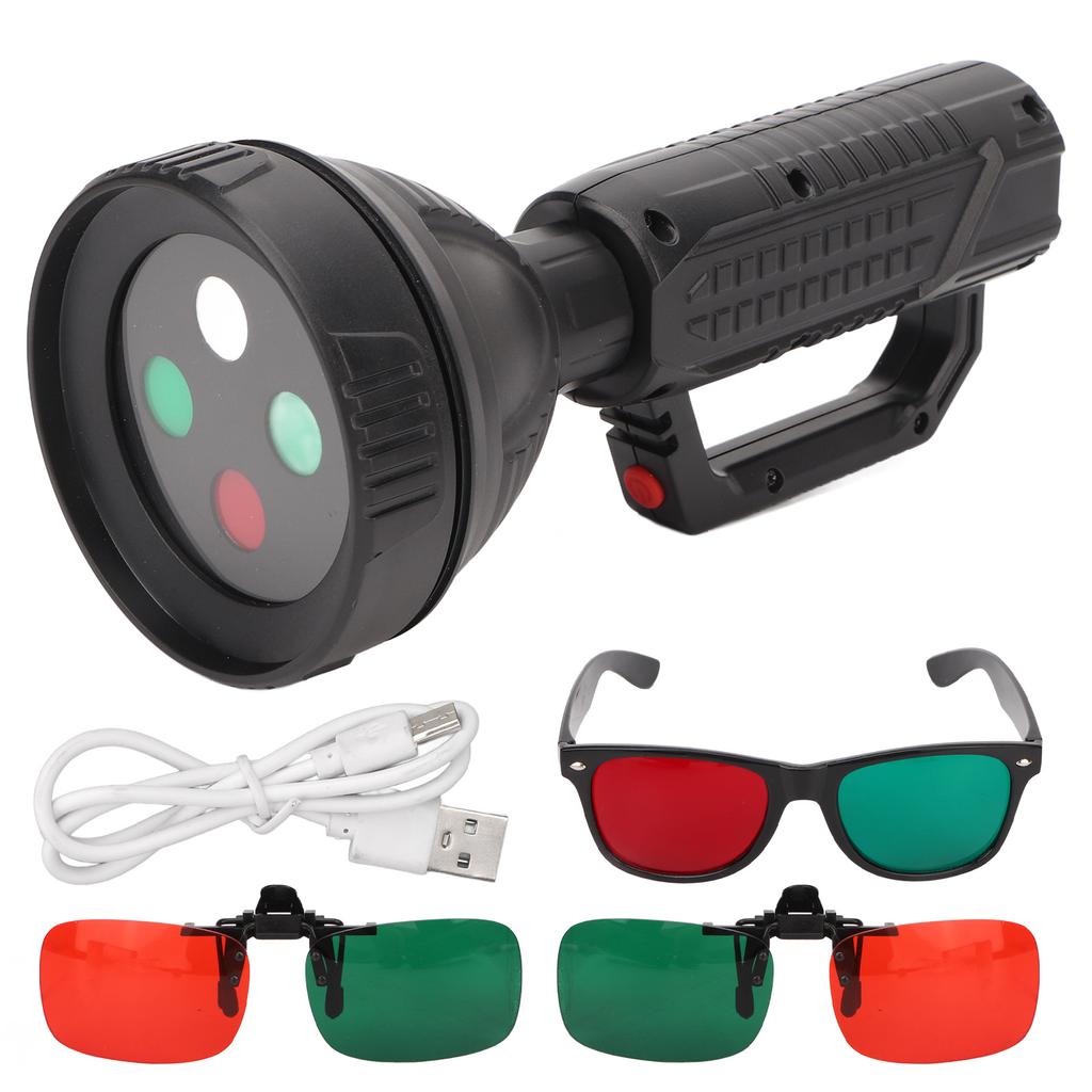 4 Dot Test Flashlight Optometry Tester Accurate Reduce Distortion Ophthalmic Red Green Glasses