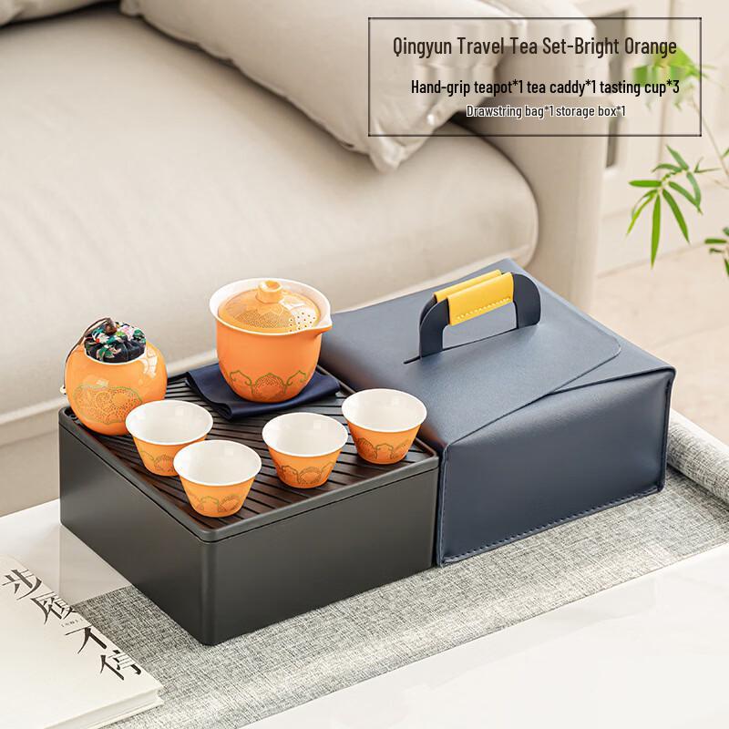 Portable Ceramic Quick Brew Tea Set