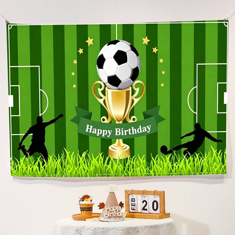 Football Boy Birthday Party Decorations Backdrop Photography Background Photo Studio Props Banner