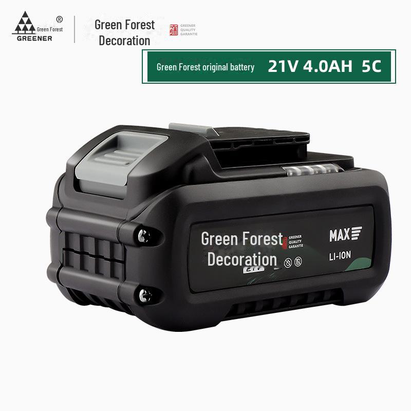 Green Forest Master 21V Lithium Battery Charger for Hand Drill, Angle Grinder, Electric Wrench, and Pistol Drill