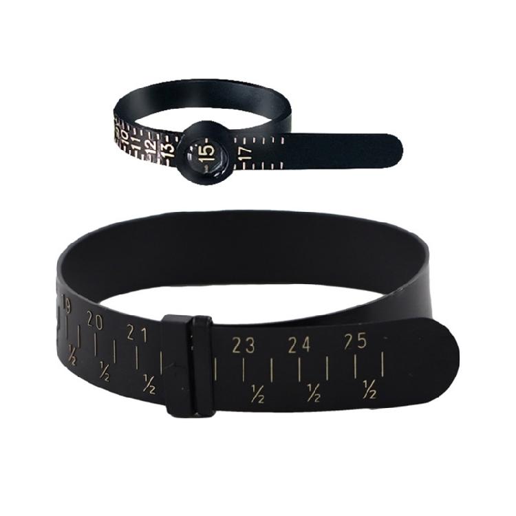 Ring Sizer Measuring Tool Plastic Finger Sizer Ring Gauge Measuring Tool Belt