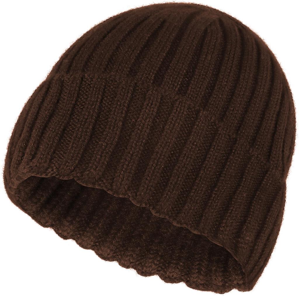 Branze Wool Knit Made in Whole Cold Weather Protection Men's 100% Beanie, Japan, Garment, (Free Size, Brown)