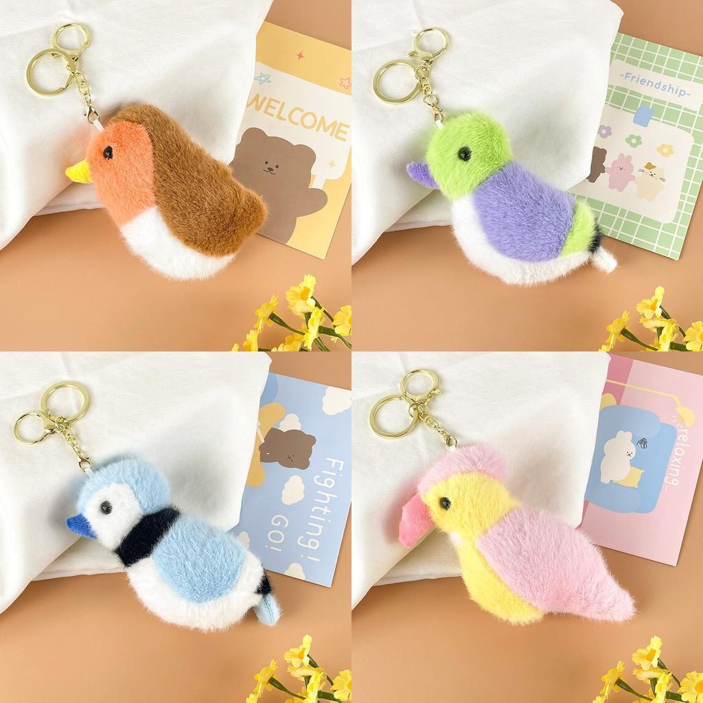 Simulated Parrot Plush Doll With Cotton Filling For Kids Backpack Accessories
