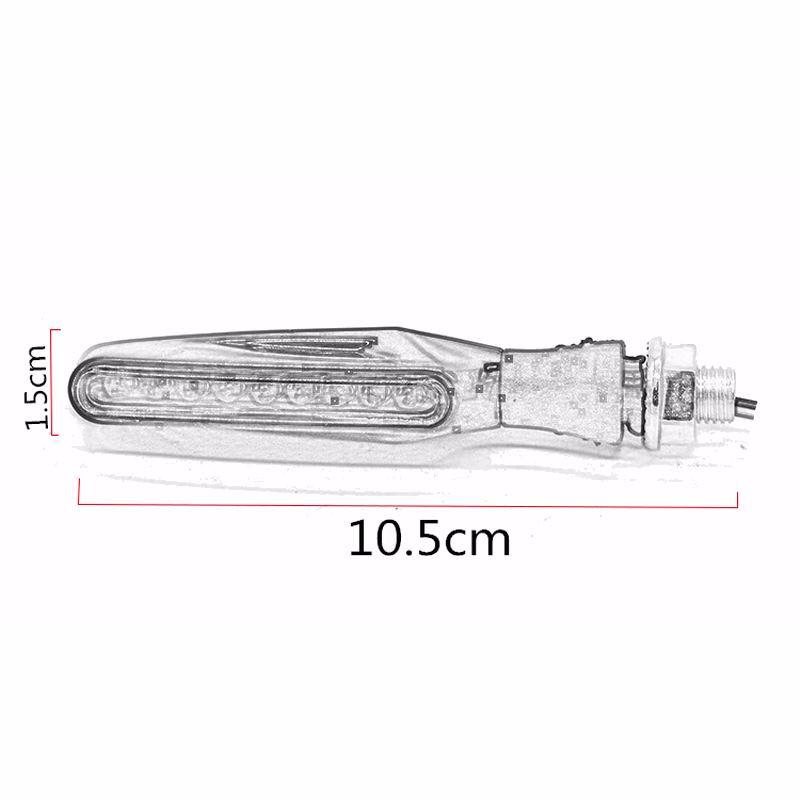 Univerzální 12V Blinkry Blinkry Motorka Flexibilní Jasná Směrovka Blinkry Světlo