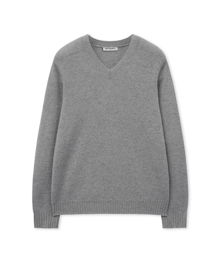 INTEMPOMOOD V-Neck Shaggy Dog Soft Wool Knit: 5 Colors