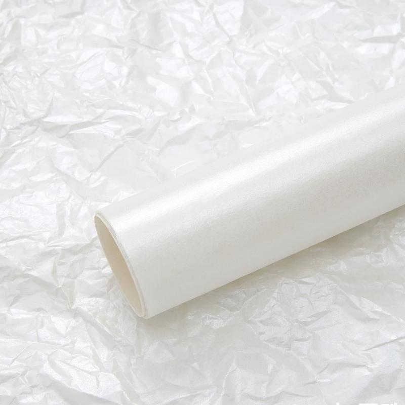 Interlining Paper Flower Bouquet Packaging Pearlescent Papers Pleated Waterproof Strong Material Wedding Birthday Gift Party Decoration DIY Paper