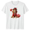 Puppy Valentines Day Dog Lover Unisexs TShirt Unisexs Tee Graphic Unisex Top
