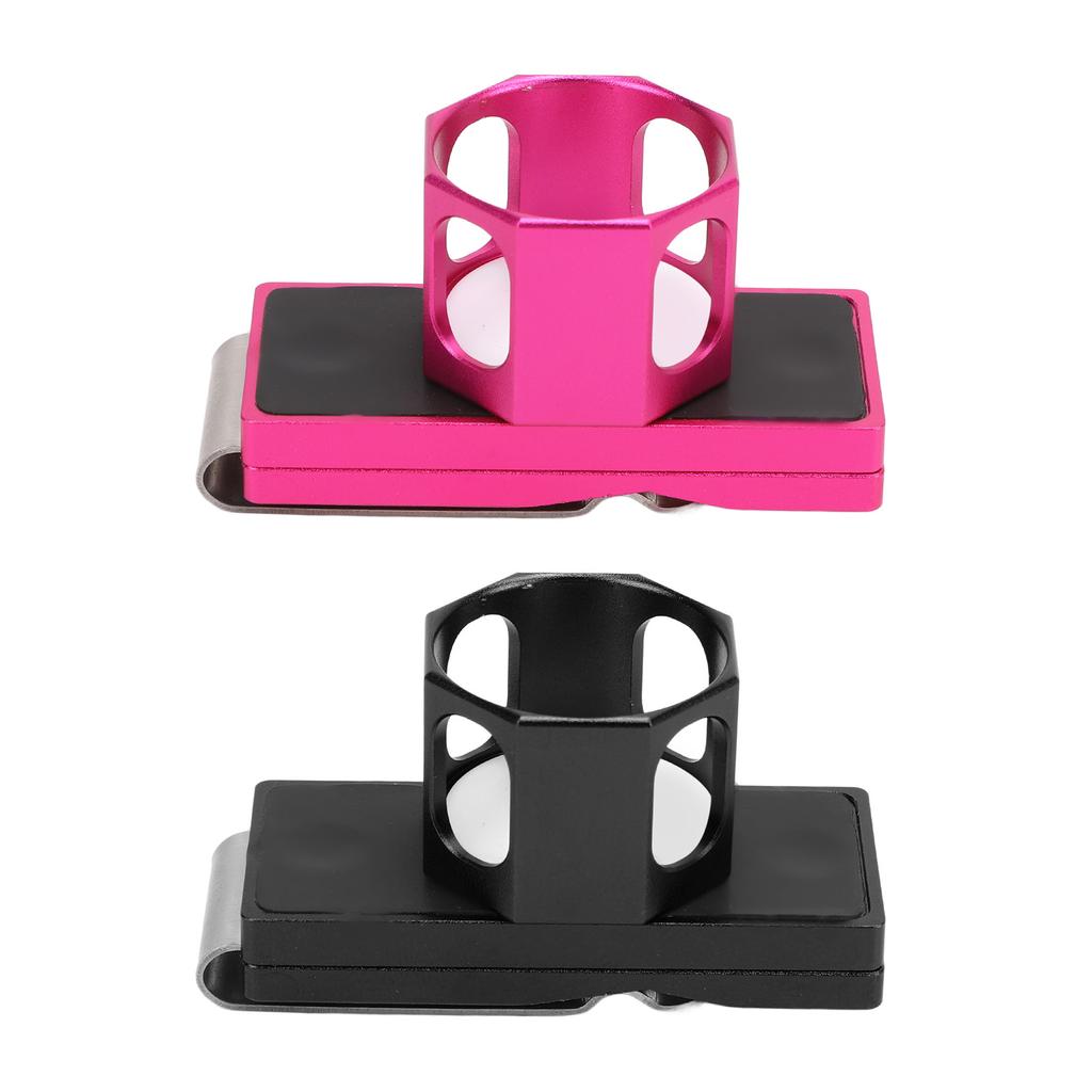 Billiard Chalk Holder Clip Magnetic Portable Octagonal Inner Round Single Section Pool Cue Chalk Cas