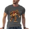 Bigfoot Carrying Chicken Funny Sasquatch Gift Tshirt Halloween Theme Tshirt