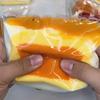 Food Ade Silicone Silicone Yellow Egg Sandwich Toy Creative Prank Toys  for Kids Adults
