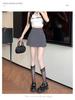 2025 Spring Women's High Waist A-line Shorts Skirt - Fashionable, Slimming, Casual Fit