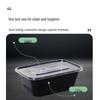 Ronghe Disposable 1000ml Rectangular Takeaway Meal Boxes