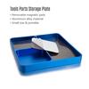Magnetic Desktop Screws Tools Parts Tray Holder Storage Plate Box Case