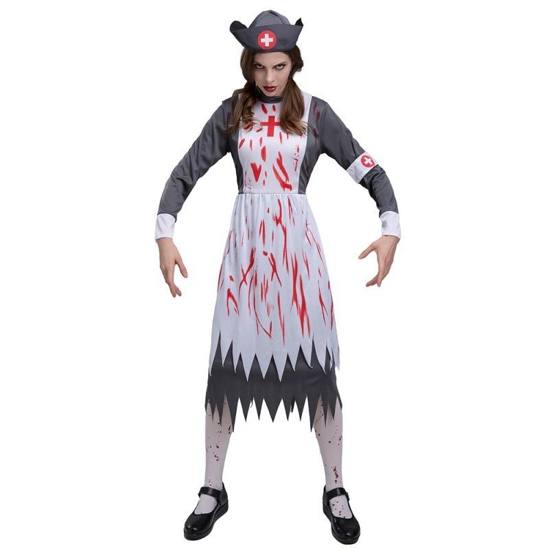Halloween Adult Costume Horror Nurse Zombie Costume Vampire Maid Suit Play Costume