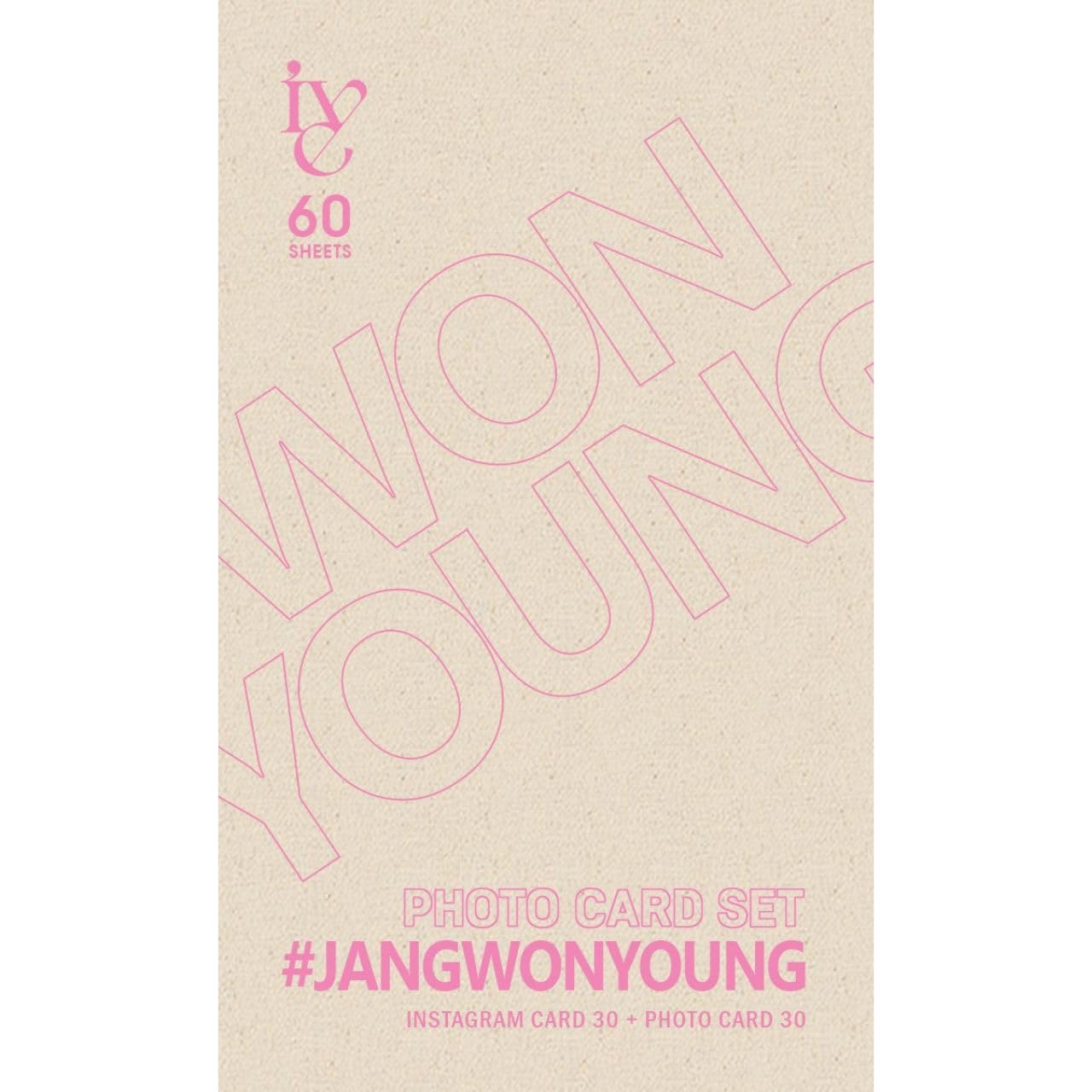 

Photo Card Set Instagram Cards 30 Trading 60-piece [30 + Cards] (Jang Wonyoung)
