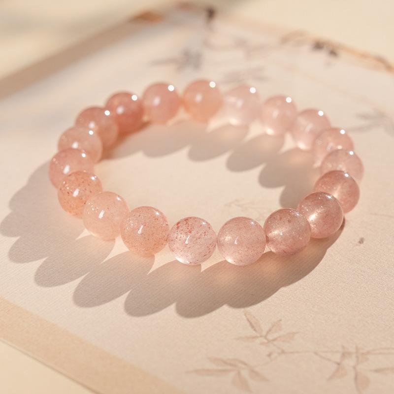 Natural stone crystal geometric beaded bracelet retro high-end bracelet women's niche light luxury versatile jewelry