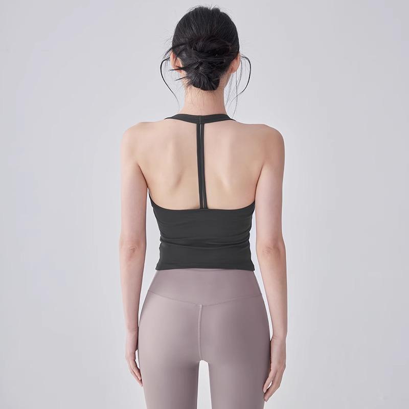 Cross-border Sexy Yoga Vest-Style Fitness Bra: Professional Pilates Summer Sportswear