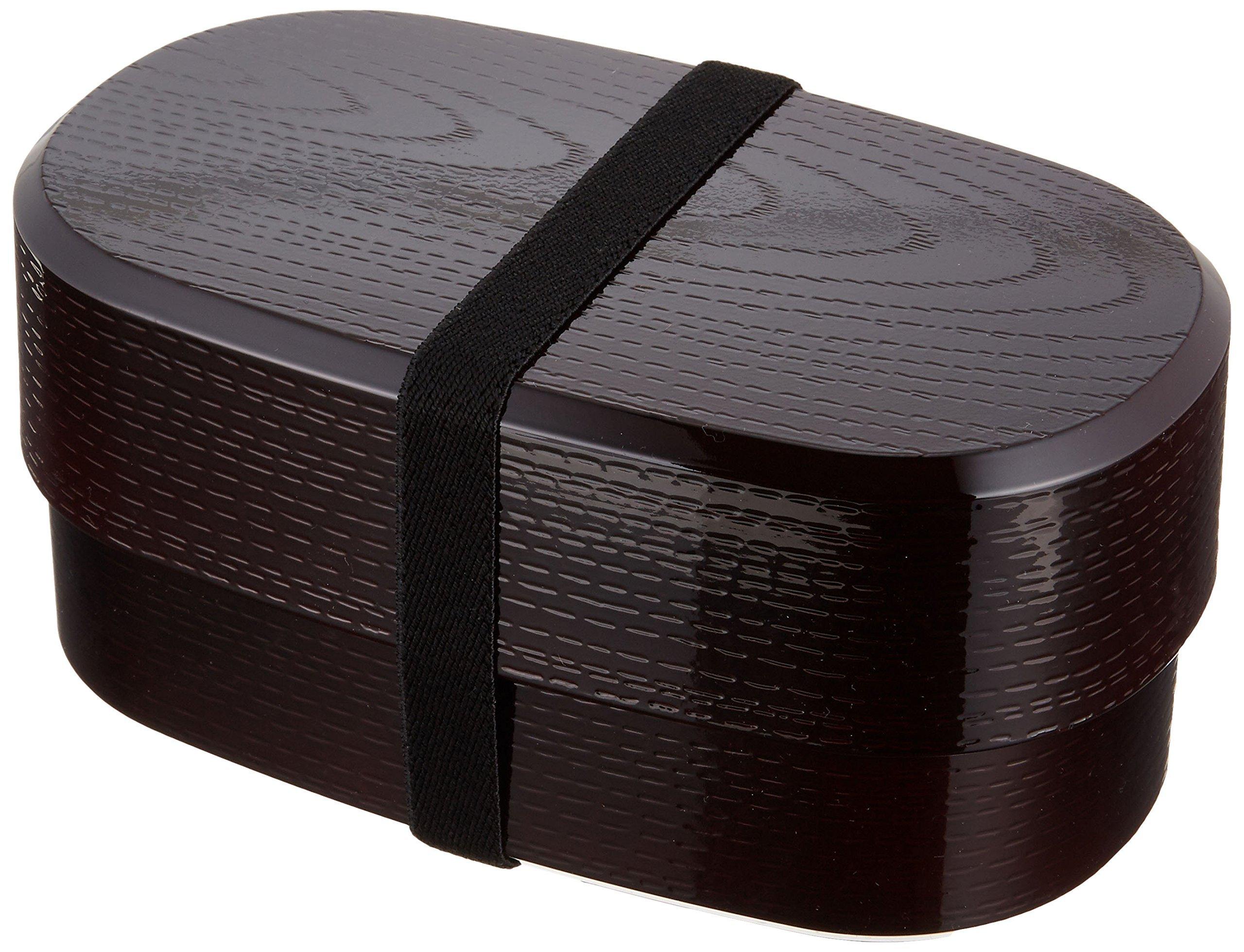

HAKOYA Range Club Men s Oval Wood Grain Lunch Box, Dark Brown, 51570