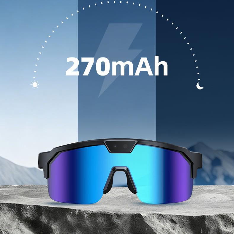 Smart Translation Glasses with 800MP Camera, WiFi, and Anti-Glare for Outdoor Sports and Photography
