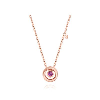 Tirr Lirr Tulip Two-Way Rhodolite Silver Pink Necklace TNSSVP14000M