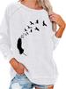 Women's Loose Pullover Sweatshirt Spring/Fall Fashion Print Top
