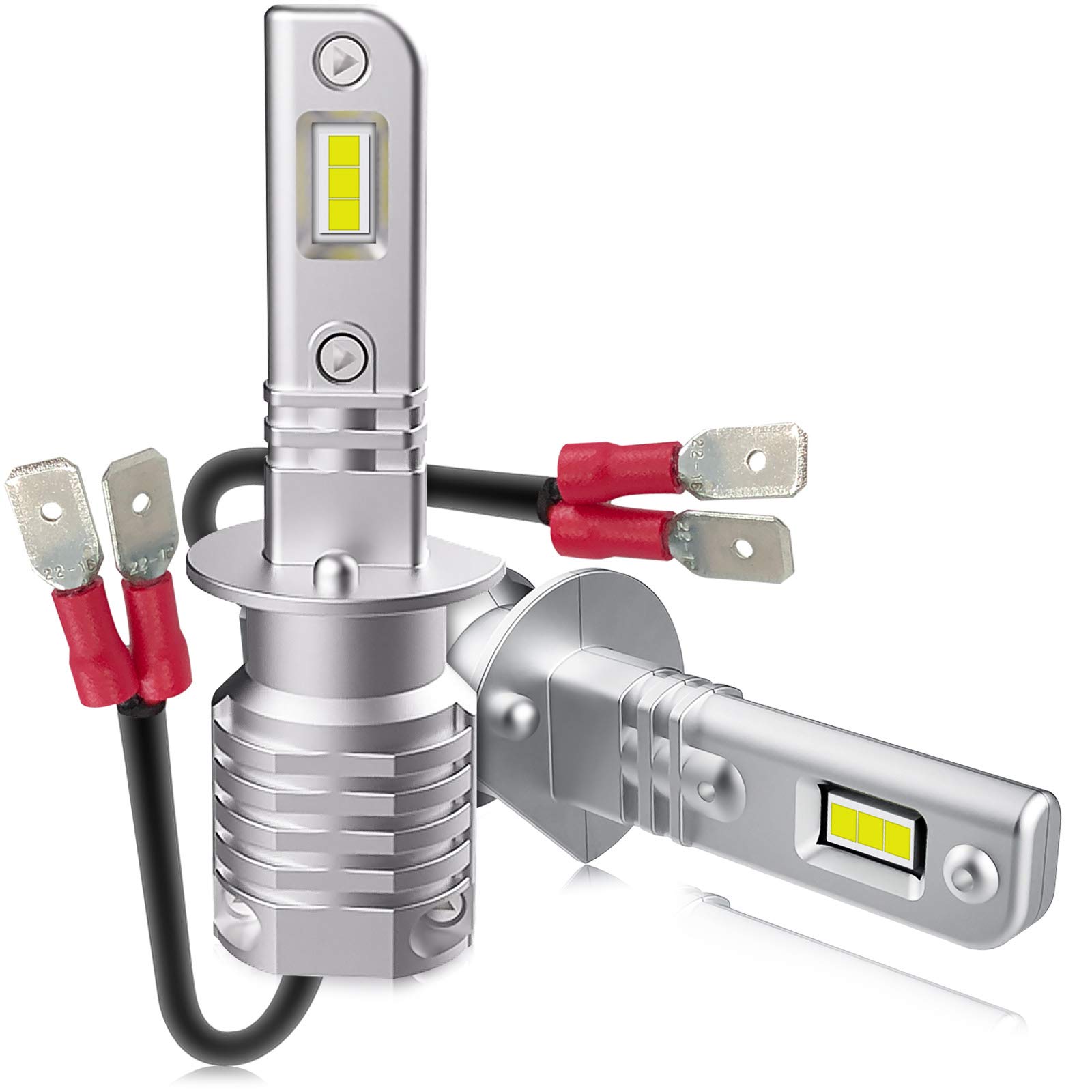 

Feison H1 LED New Vehicle Inspection Compatible with Vehicles and Warranty Headlights, White, 6500K, Compliant, 60W, 13000LM, 12V-24V (Hybrid EV),