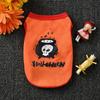 Pet Dog Halloween Skull Printed Cotton Vest Shirt Stylish Puppy Cat Clothes Apparel