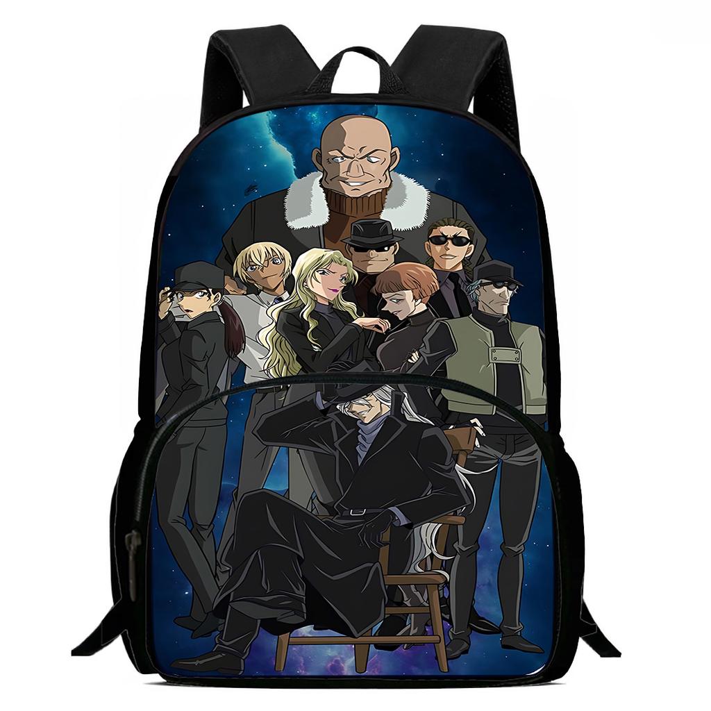 Zaini per Bambini Anime Detective Conan Borsa a Spalla Astuccio Alunno Grande Capacità Zaini Scolastici per Ragazzi Ragazze Miglior Regalo