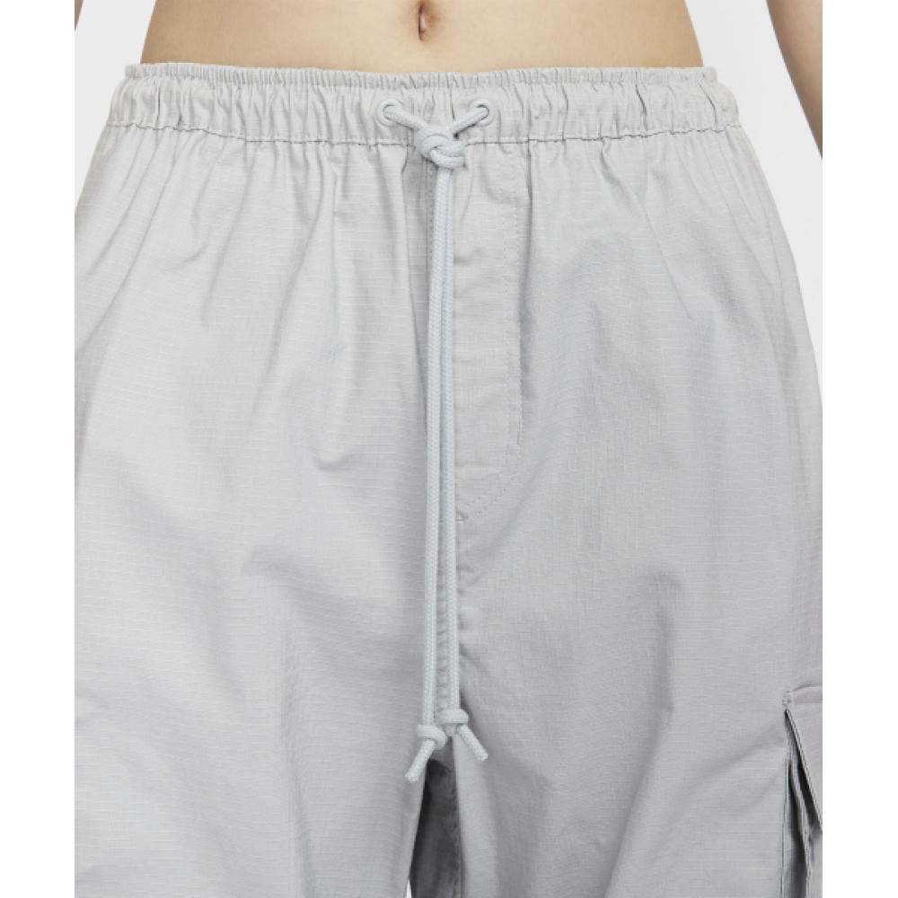 Nike SportsWear Mid Rise Cargo Kalhoty W Light Smoke Grey Black Fv7521 077