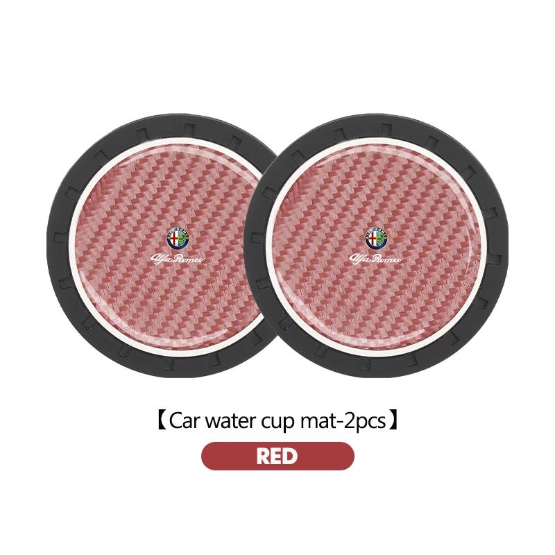 Car Sticker For Alfa Romeo 159 147 Car Water Cup Pad Drink Holder Mat Decoration Accessories For Alfa Romeo Giulia 147 Mito 156 abc012