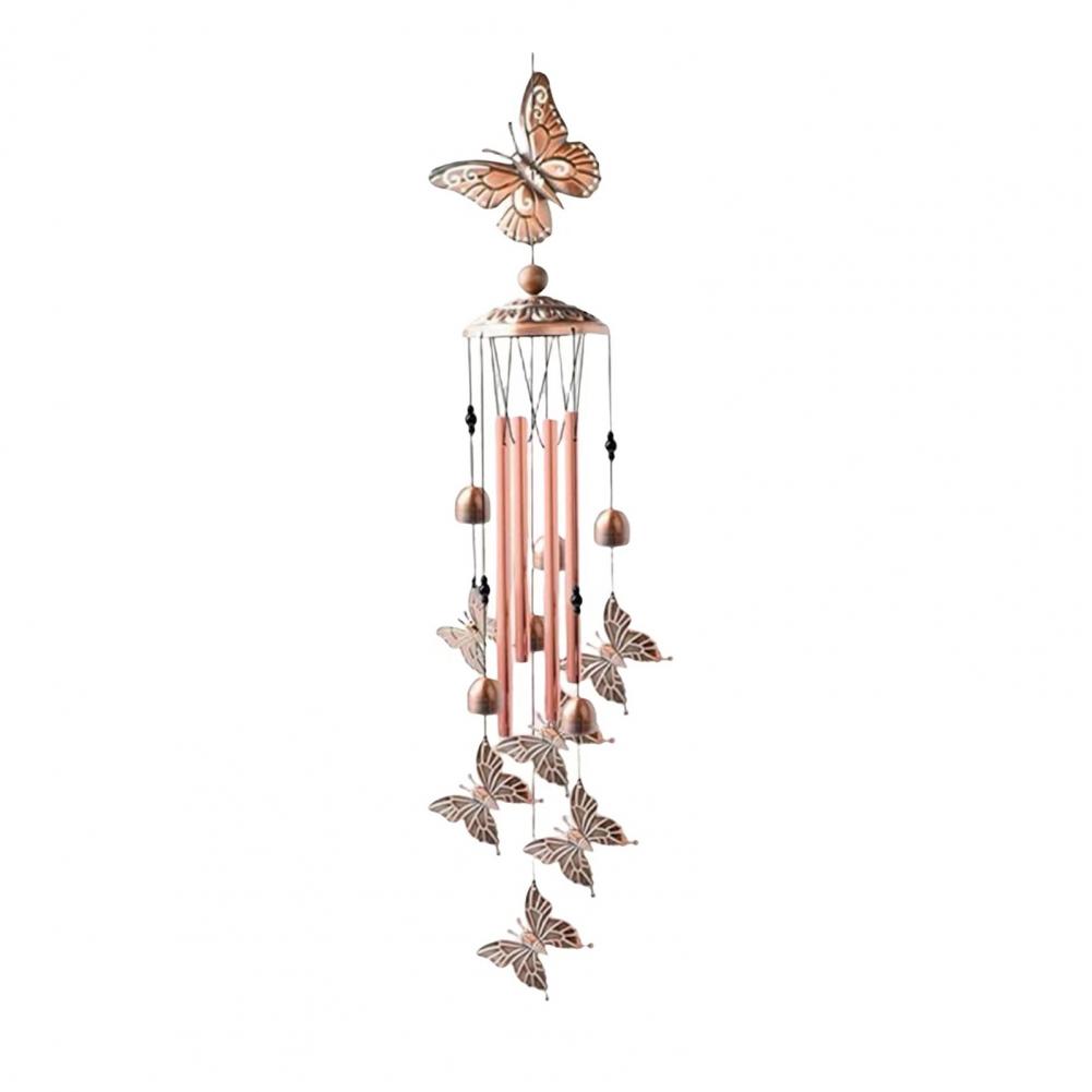 Creative Butterfly Bird Angel Wind Chimes Outdoor Hanging Decor Crisp Sound Tube Wind Chime Pendant