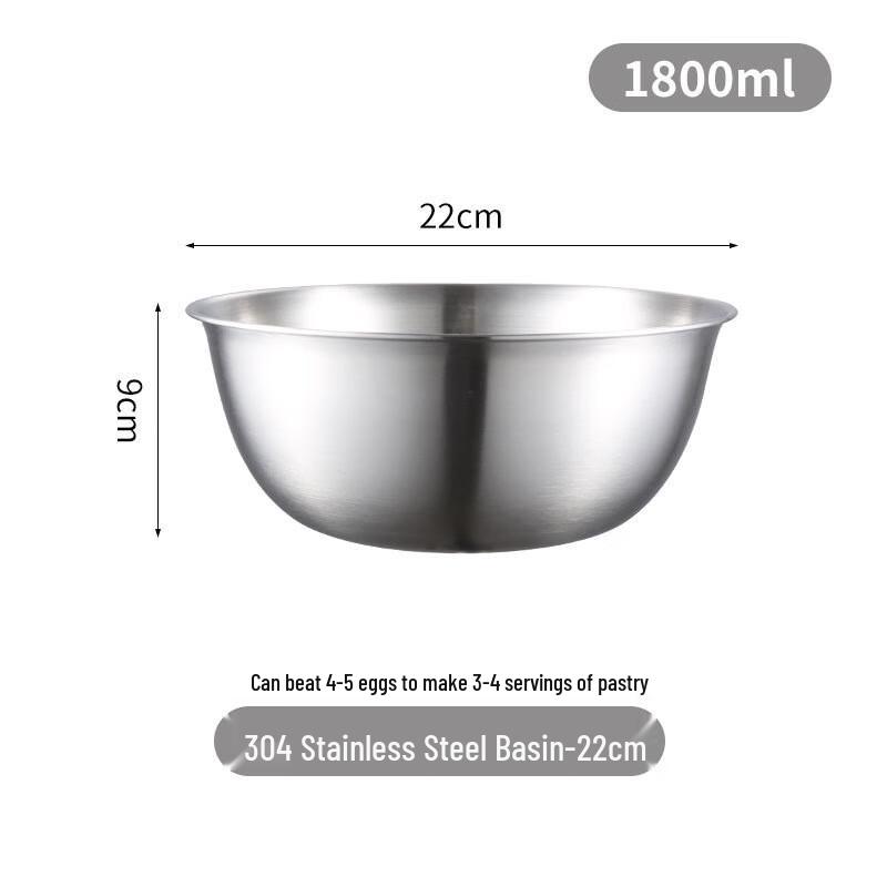 Mansou 304 Stainless Steel Multifunctional Prep Bowl with Scale