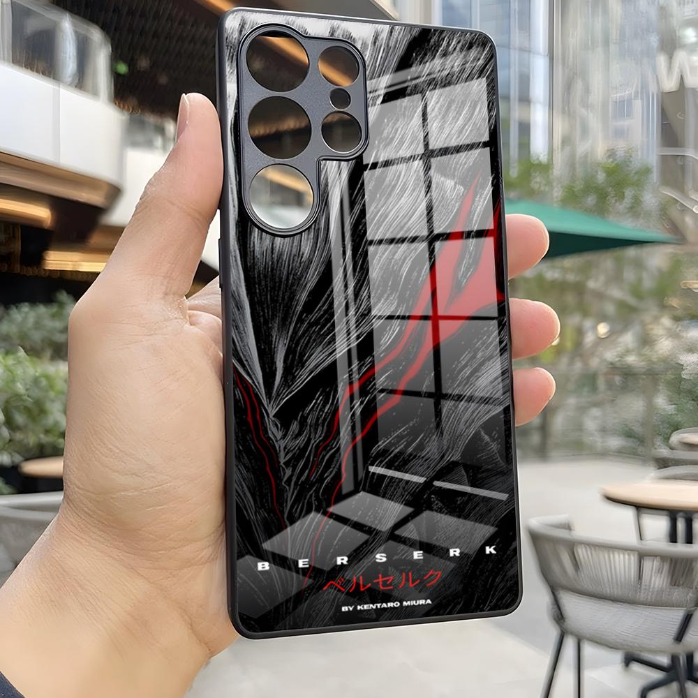 

Comic Cool Popular Berserk Phone Case For S25 Ultra Samsung S24 Fe S22 S20 S23 21 Plus A54 A34 A53 A16 Glass Cover Samsung s20fe