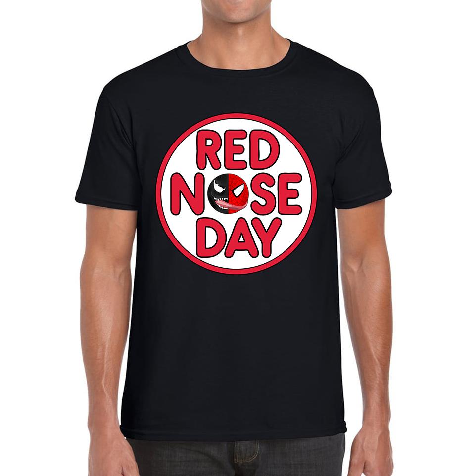 Marvel Venom Spider-man Red Nose Day Unisex Mens T Shirt Womens Tops Tees S