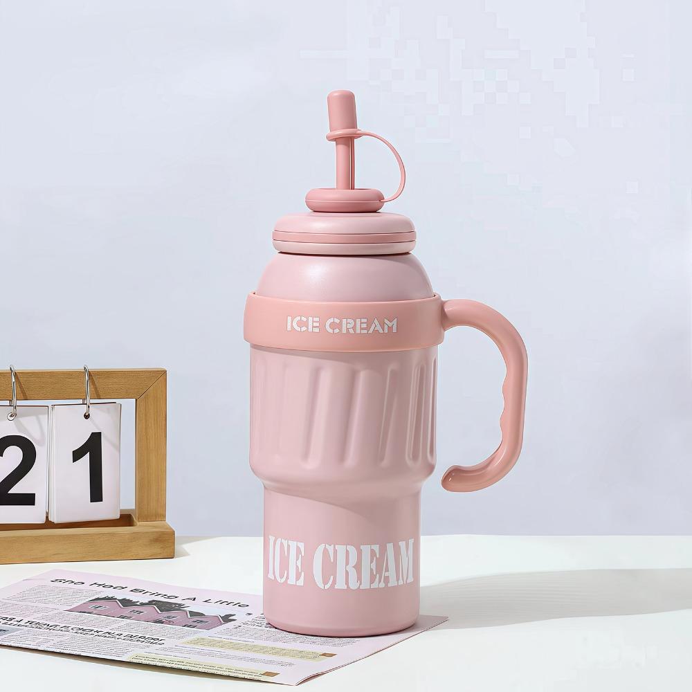 600ML Vacuum Cup Insulation Or Cooling Thermal Mug Cute Thermal Water Bottle for Boys and Girls