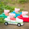 Peppa Pig Wooden Handcrafted Diy Car Toy For Kids And Home Decor With Modern Art Style