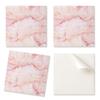 Printed Self-Adhesive Vinyl Tiles Marble Pattern with Waves 4x50x50 Cm