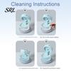 Portable Mouthguard Case Retainer with Mirror, Removal Tool, Cleaning Brush, Leak-Proof Denture Aligner Box Bath Holder, Dental Container for