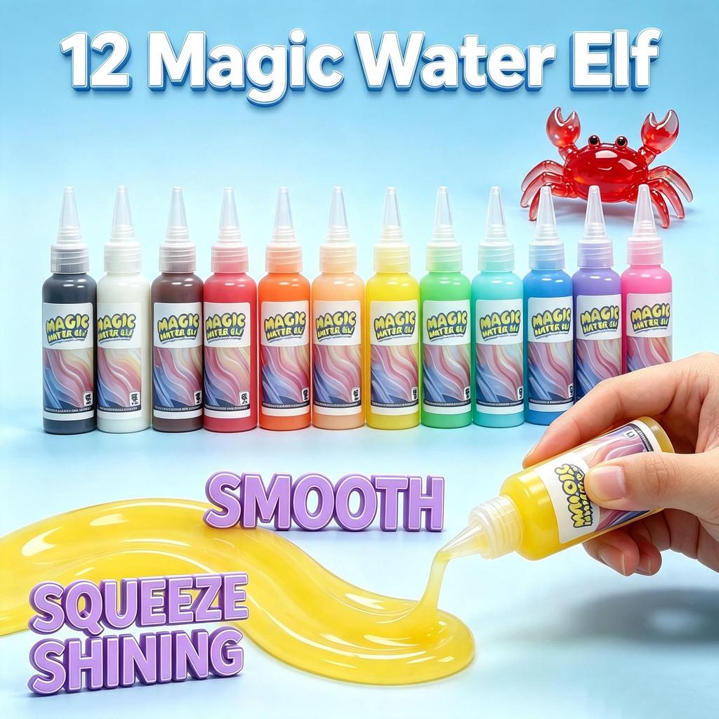 Magic Water Sprite DIY Hydrogel Set: Handmade Watercolor Doodle Toy