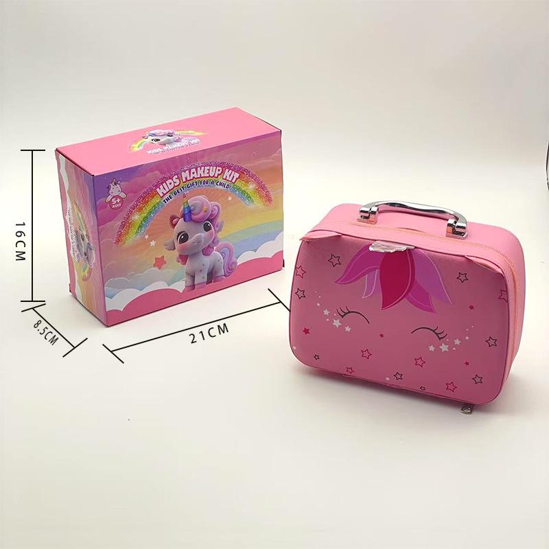 סט איפור 'קוקו חד קרן' לאחסון לבנות - משחק דמיון קוסמטיקה