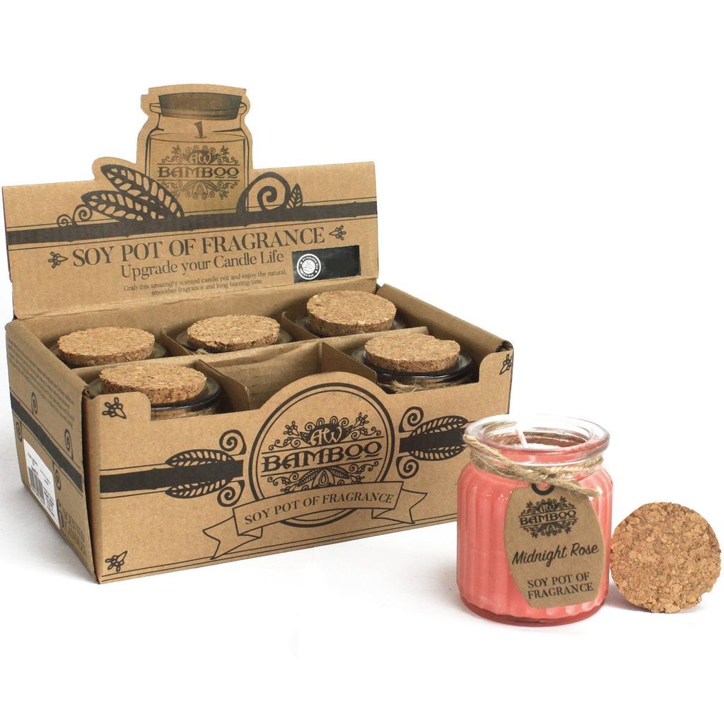 2x Soy Wax Candles, Midnight Rose 2-Pack