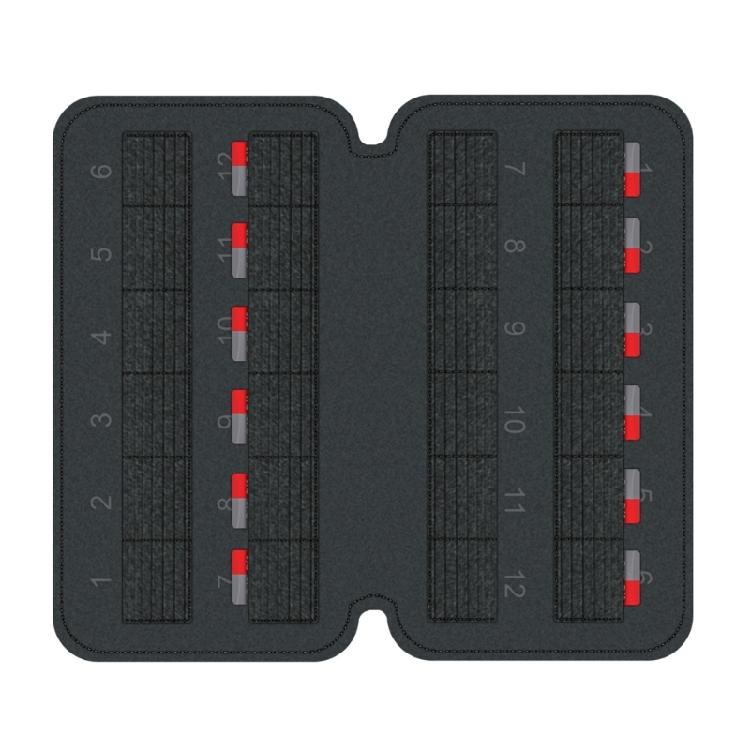 TF atminties kortelių laikiklis 24 lizdai MicroSD atminties kortelių organizatorius Tinka Deck