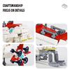 412PCS Manned Deep-sea Submersible Detector Building World War II Military Ship Battle Ship Small Particle Bricks Toys For Boy