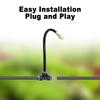 16FT Drip Irrigation System, Garden Irrigation Kit with 5pcs Nozzles, Automatic Atomizing Watering Sprinkler System for