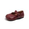 Piccole scarpe in pelle per bambini francesi primavera nuove scarpe piatte da principessa per bambine scarpe beanie a suola morbida