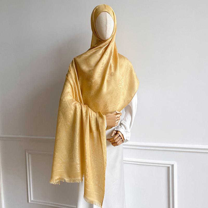 Women Paisley Bohemia Jacquard Pashmina Hijab Scarf Luxury Brand Long Muslim Cashmere Shawl Female Foulard Soft Turban Headband