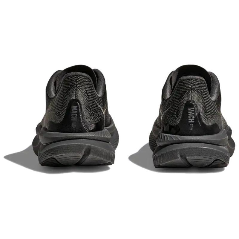HOKA ONE ONE MACH 6 Slip Resistant Low Top Training Racing Running Shoes Women's Black Sneakers 1147810-BBLC
