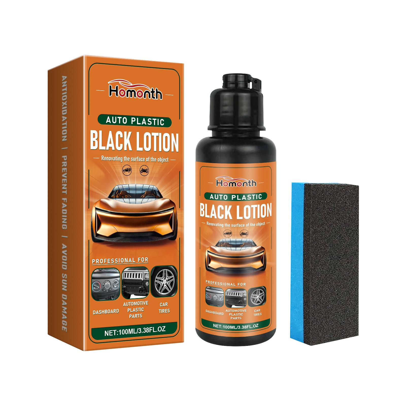 

Homonth Автомобильный Пластиковый Реноватор Очиститель Пятен Деталей Интерьера Удаитель Пятен Черный Блеск Уход Пластиковый Реноватор